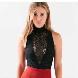 Kimchi Blue Millicent Lace High Neck Tank Top